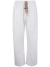 Essentials Drawstring Track Pants In White