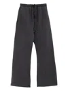Essentials Drawstring Flared Track Pants In Black