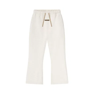 Pre-owned Essentials Fear Of God  Flare Sweatpant 'oatmeal Heather' | Cream | Kid's Size 8 In White