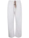 Essentials Drawstring Track Pants In White
