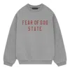 Essentials Fear Of God  Fleece Crewneck 'dark Heather'