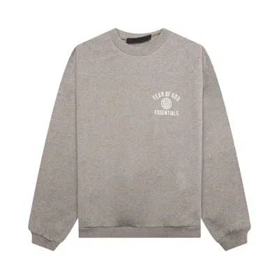 Pre-owned Essentials Fear Of God  Fleece Crewneck 'heather Grey' | Men's Size Xxs