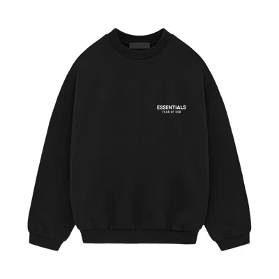 Pre-owned Essentials Fear Of God  Fleece Crewneck Ii 'black'