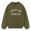 Essentials Round-neck Logo Sweatshirt In Green