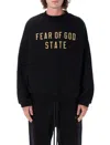 ESSENTIALS FEAR OF GOD ESSENTIALS LOGO PRINTED CREWNECK SWEATSHIRT