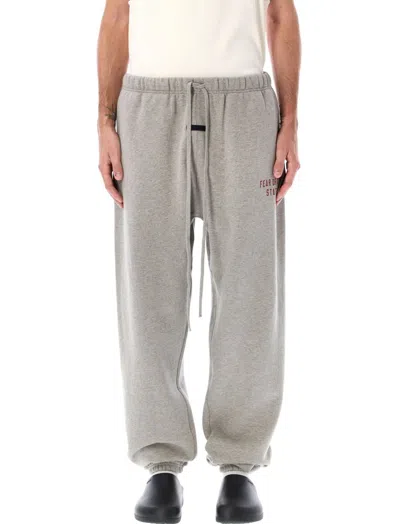 Essentials Fear Of God  Fleece Essential Sweatpants In Dark Heather
