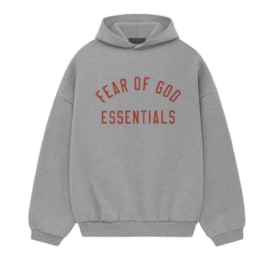 Pre-owned Essentials Fear Of God  Fleece Hoodie 'dark Heather' | Grey | Men's Size S In Gray