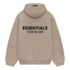 Essentials Fear Of God  Fleece Hoodie Ii 'desert Sand'
