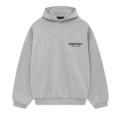 Pre-owned Essentials Fear Of God  Fleece Hoodie Ii 'light Heather Grey'