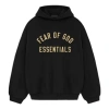 Essentials Fear Of God  Fleece Ii Hoodie 'black' In Black