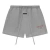 Essentials Fear Of God  Fleece Soccer Short 'dark Heather' In Gray