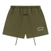 Essentials Logo-print Track Shorts In Green