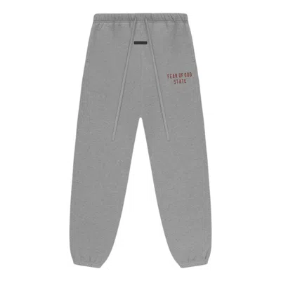 Essentials Fear Of God  Fleece Sweatpant 'dark Heather' In Gray
