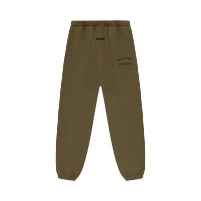 Pre-owned Essentials Fear Of God  Fleece Sweatpant 'olive' | Green | Men's Size Xxs