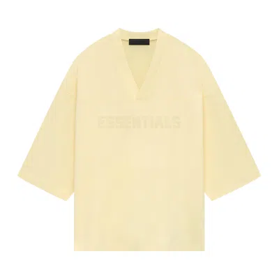 Pre-owned Essentials Fear Of God  Football Tee 'garden Yellow'