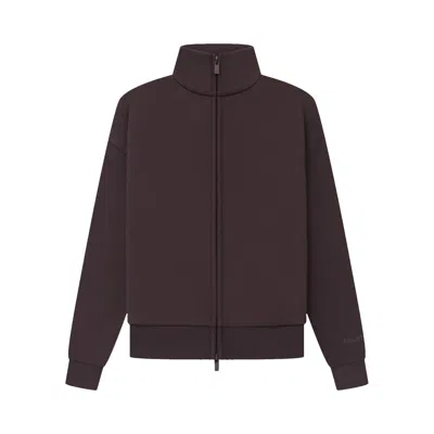 Pre-owned Essentials Fear Of God  Fullzip Jacket 'plum' In Brown