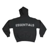 Essentials Fear Of God  Fw19 3m Logo Pullover Hoodie 'black' In Black