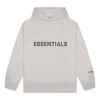 Essentials Fear Of God  Fw20 3d Silicon Applique Pullover Hoodie 'heather Oatmeal'