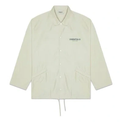 Essentials Fear Of God  Fw20 Coach Jacket Sage In Neutral