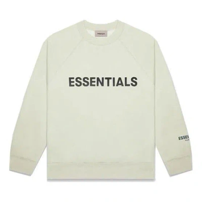 Essentials Fear Of God  Fw20 Crew Neck Sweatshirt 'sage' In White
