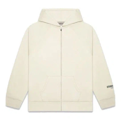 Essentials Fear Of God  Fw20 Full Zip Hoodie 'cream'