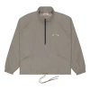 Essentials Fear Of God  Fw20 Half Zip Track Jacket 'cement' In Gray