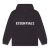Essentials Fear Of God  Fw20 Knit Logo Hoodie 'black'