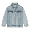 Essentials Fear Of God  Fw20 Light Denim Trucker Jacket 'indigo' In Blue