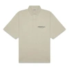 Essentials Fear Of God  Fw20 Logo Polo Shirt 'moss' In Neutral