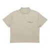 Essentials Fear Of God  Fw20 Logo Polo Shirt 'olive' In Neutral