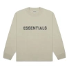 Essentials Fear Of God  Fw20 Long Sleeve Tee 'moss' In Neutral