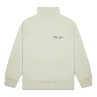 Essentials Fear Of God  Fw20 Mock Neck Sweatshirt 'sage' In Neutral