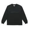 Essentials Fear Of God  Fw20 Ss20 Boxy Long Sleeve T-shirt 'black'