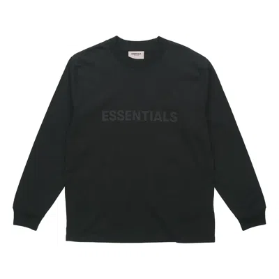 Essentials Fear Of God  Fw20 Ss20 Boxy Long Sleeve T-shirt 'black'