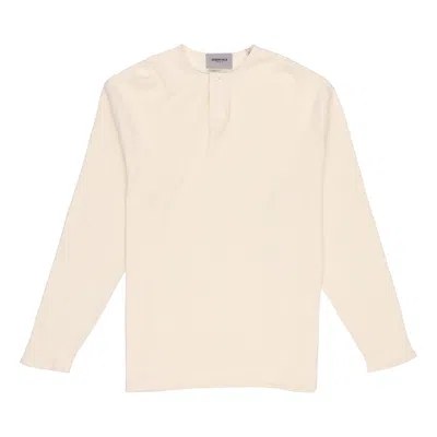 Essentials Fear Of God  Fw20 Thermal Long Sleeve Henley Tee 'cream'