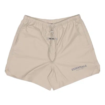 Essentials Fear Of God  Fw20 Volley Shorts 'beige' In Gray
