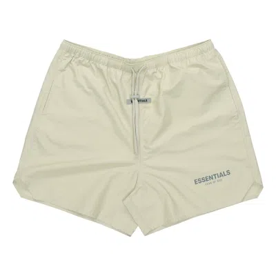 Essentials Fear Of God  Fw20 Volley Shorts 'sage' In Gray
