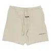Essentials Fear Of God  Fw21 Fleece Sweat Shorts Beige In Gray