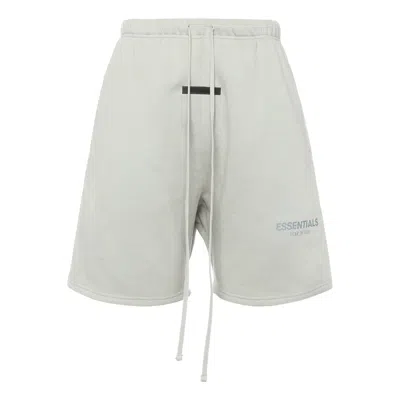 Essentials Fear Of God  Fw21 Fleece Sweat Shorts Green In Gray