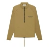 Essentials Fear Of God  Fw21 Half Zip Track Jacket Amber In Green