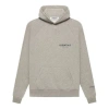 Essentials Fear Of God  Fw21 Hoodie 'dark Heather Oatmeal' In Gray
