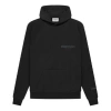 Essentials Black Pullover Hoodie In Black