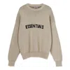Essentials Fear Of God  Fw21 Knit Pullover Sweater Linen In Nude