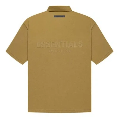 Essentials Fear Of God  Fw21 Logo Polo Shirt' 'amber' In Multi
