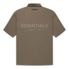 Essentials Fear Of God  Fw21 Logo Polo Shirt 'harvest'