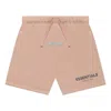 Essentials Fear Of God  Fw21 Logo Sweatshort 'matte Blush' In Orange