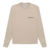 Essentials Fear Of God  Fw21 Long Sleeve T-shirt Tan