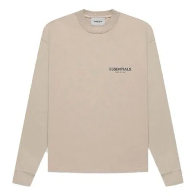 Essentials Fear Of God  Fw21 Long Sleeve T-shirt Tan