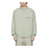 Essentials Fear Of God  Fw21 Mock Neck Sweatshirt Green Concrete