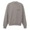 Essentials Fear Of God  Fw21 Pullover Crewneck Dark Heather Oatmeal In Gray